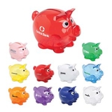 Custom Small Piggy Bank - Translucent Red, 4