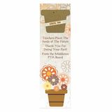 Blank Pot Seed Paper Bookmark, 2 1/4