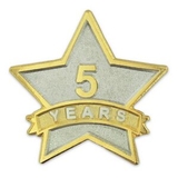 Blank Year Of Service Star Pin - 5 Year, 7/8
