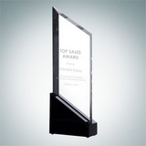 Custom Rising Sail Optical Crystal Award, 11