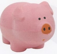 Custom Pink Pig Stress Reliever Squeeze Toy