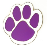 Blank Purple Paw Pin, 1