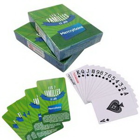 Custom Full Color Printing Poker Size Playing Cards, 3 1/2" L x 2 1/2" W