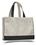 Natural Canvas Tote Bag w/ Contrast Handles & Trim - Blank (22"x13"x5"), Price/piece