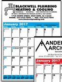 Custom Multi Sheet Memo Minder Wall Calendar w/ 1 Color Imprint - Thru 5/31/12