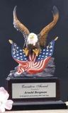 Custom Ceramic & Cast Resin Hand Painted Eagle Award (12.5