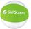 Custom Inflatable Two Alternating Color Beach Ball - White W/ Lime Green, Price/piece