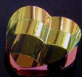 Custom Heart Rainbow Paperweight (2-1/2