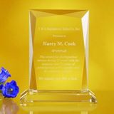Custom Awards-optical crystal award/trophy 7-3/4 inch high, 5