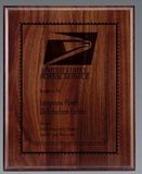 Custom Traditional American Walnut Plaque w/ Direct Laser Engraving (7