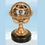 Custom Brass Armillary Spheres W/Stone Base, 3" Diameter X 6" H, Price/piece