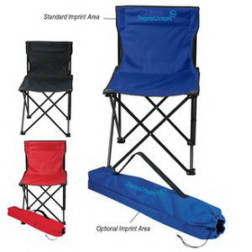 Custom Price Buster Folding Chair With Carrying Bag, 18 15/16" W x 31 1/2" H x 18 15/16" D