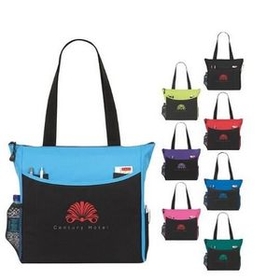 Custom Polyester Conference Tote, 16.93" L x 14.17" W x 5.12" H