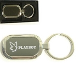 Custom Shiny chrome finished rectangular metal key holder with gift case, 1 1/7