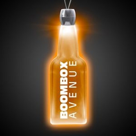 Custom Amber Yellow Bottle Light Up Pendants