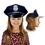 Custom Full Coverage Print Paper Police Hat, Price/piece