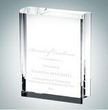 Custom Book Optical Crystal Award Plaque (Small), 4
