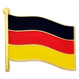 Blank German Flag Pin, 3/4