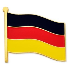 Blank German Flag Pin, 3/4" W
