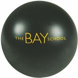 Custom Black Squeezies Stress Reliever Ball