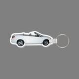 Key Ring & Full Color Punch Tag - Convertible 2 Door Car