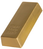 Custom Gold Bar Squeezies Stress Reliever