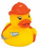 Custom Mini Rubber Fireman Duck