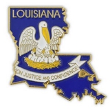 Blank Louisiana Pin
