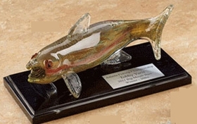 Custom Glass Sea Animal Award (11"x5")