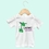 Custom White Infant Short Sleeve Poly Cotton T-Shirt w/Lap Neck, Price/piece