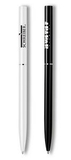 Custom The Metal Collection Twist Action Aluminum Ballpoint Pen w/ Silver Accent