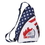 Custom Patriotic Sling Backpack, 9" W x 15" H x 5" D, Price/piece