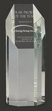 Custom Shine Crystal Octagon Tower Award L, 8