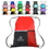 Custom Dual Pocket Drawstring Backpack, 18" L x 13.5" W, Price/piece