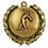 Custom Stock Gymnastics Female Medal w/ Wreath Edge (1 1/2"), Price/piece