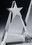 Custom Small Top Star Award - Triangle, 4" W x 6 1/4" H x 2" D, Price/piece
