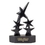 Custom 8 3/8" Cast Black Stone 5-Star Trophy w/Black Engraving Plate, Price/piece
