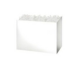 Custom White Small Basket Box, 6 3/4