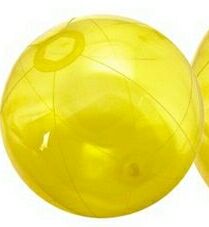 Custom 6" Inflatable Translucent Yellow Beach Ball