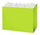 Custom Lime Green Large Basket Box, 10 1/4" L x 6" W x 7 1/2" H, Price/piece