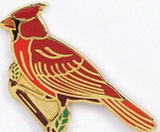 Custom Red Cardinal Stock Cast Pin