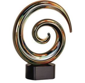 Custom 9 1/4" Art Glass Award