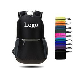Custom Outdoor Travel Ultra-light Folding Backpack, 17.3"" L x 11.8"" W x 5.12"" H