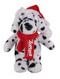 Custom Soft Plush Dalmatian with Christmas Scarf and Hat 8