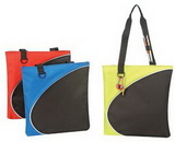 Custom Stylish Poly Tote Bag w/ Pen Holder Strap 13