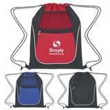 Custom Drawstring Sports Pack With Dual Pockets, 13