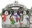 Custom 3D Gallery Print Collection Full Size Ornament (Snowmen), 2.25" Diameter, Price/piece