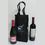 Custom 2 Bottle Non-Woven Wine Bag - Screened, 4" W x 7" L x 14" H, Price/piece