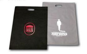 Custom Black Non-Woven PP Merchandise Bag (13.8"x17.7")