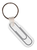 Custom Paper Clip Key Tag (Single Color)